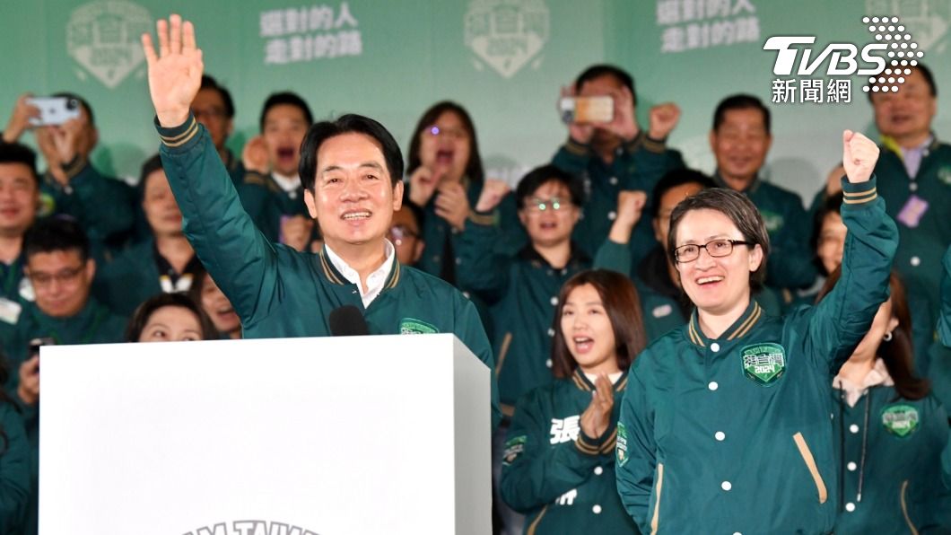 民進黨「賴蕭配」贏得2024總統大選。（圖／區國強攝）