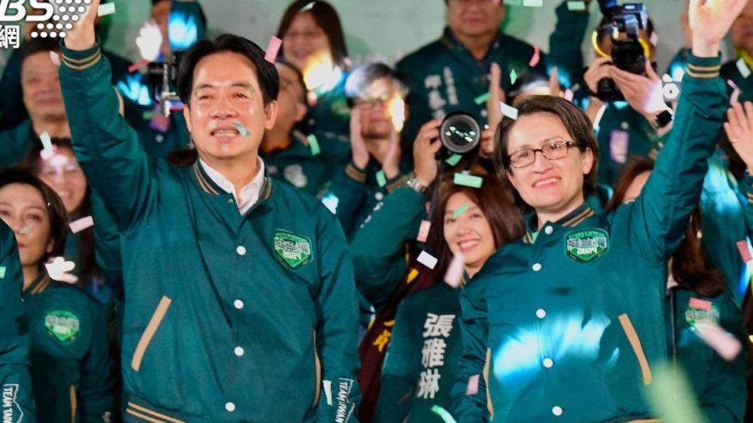 賴清德與蕭美琴贏得2024總統大選。（圖／TVBS）