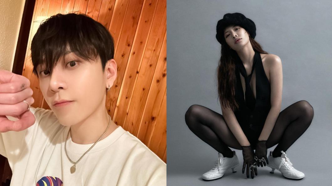龍俊亨與泫雅都是Cube娛樂出身,兩人還曾合作過歌曲。(圖/翻攝自龍俊亨、泫雅IG)