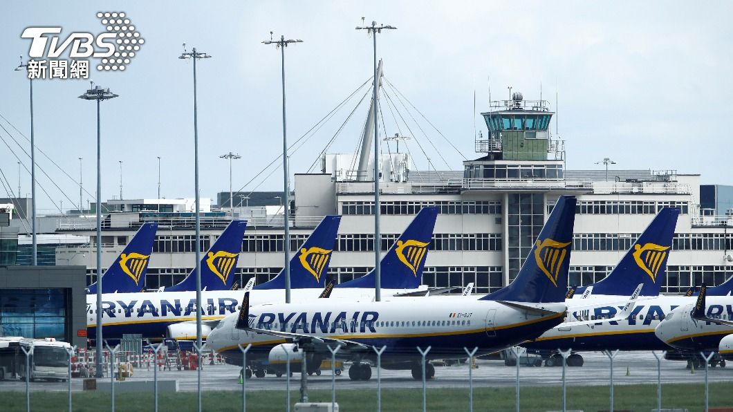 愛爾蘭的都柏林機場的，因預測會遭風暴肆虐，有102個航班取消，圖為都柏林機場。（圖／達志影像路透社）