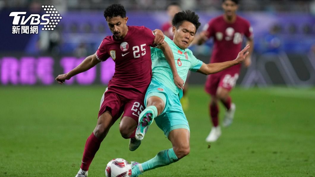 卡達1-0打敗中國大陸，讓對方本屆亞洲盃苦吞3場無勝，瀕臨淘汰邊緣。（圖／達志影像美聯社）