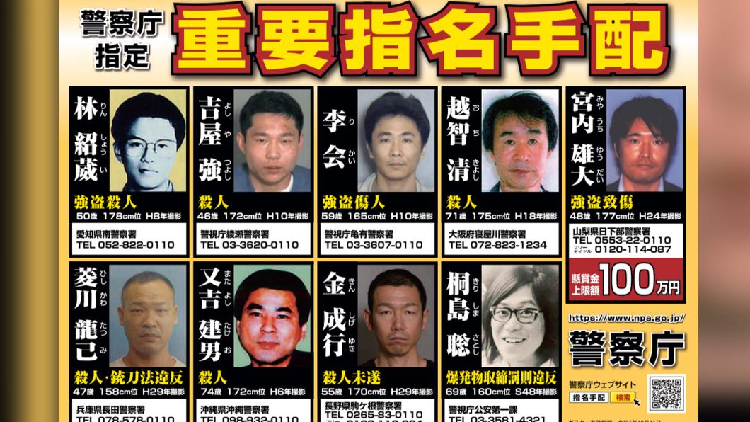 桐島聰成為這份「重大通緝犯」海報中最資深的「學長」。（圖／翻攝自日本警視廳官網）
