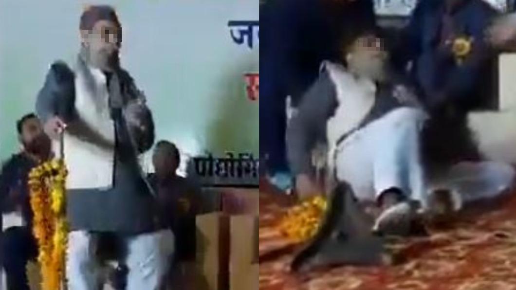 印度一名詩人在活動中當場昏厥身亡，嚇壞全場觀眾。（圖／翻攝自「@DeeEternalOpt」X）