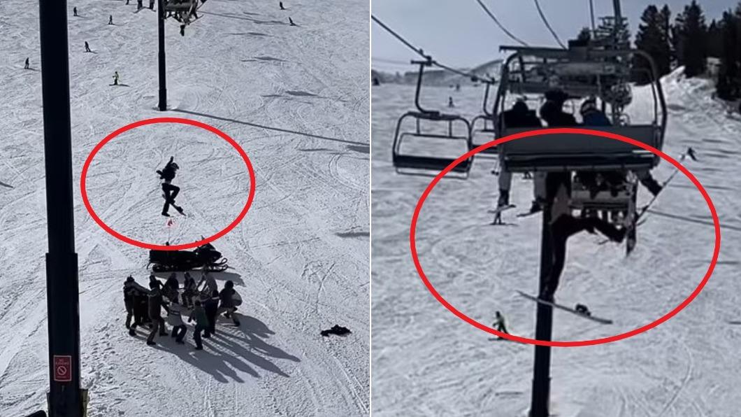 美國加州的滑雪勝地驚傳16歲少女從纜車墜地的意外。（圖／翻攝自Instagram@lunar_rock_maxx）