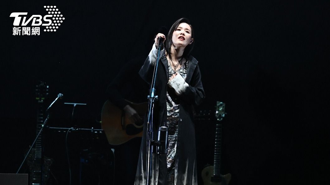 安溥今晚在台北小巨蛋獻唱，表示是首度為自己的認同感而唱。（圖／張哲鳴攝）