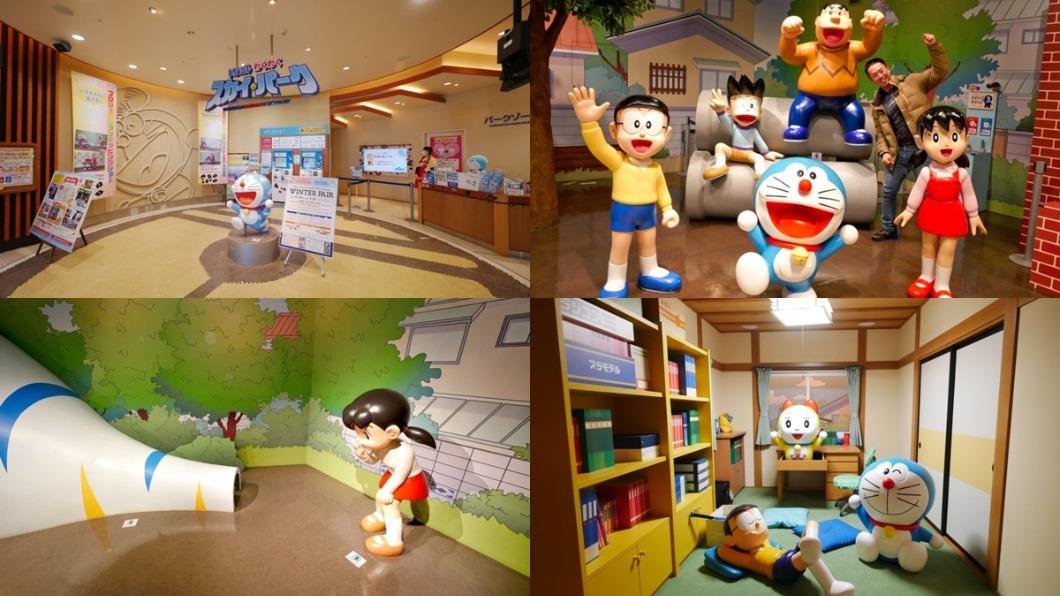 北海道新千歲機場中有「哆啦A夢樂園」。（圖／ 阿一一之食意旅遊 提供）