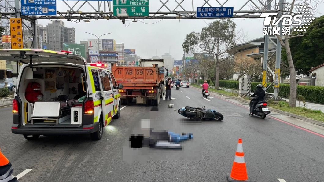 竹北發生死亡車禍。（圖／TVBS）