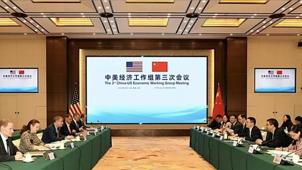 美中經濟工作組5日至6日在北京舉行會議。中方就加徵關稅表達關切。（圖／翻攝自新華社）
