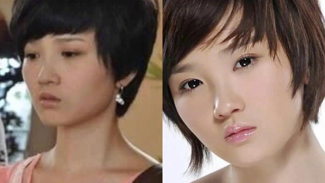 陳小紜整容前的舊照曝光。（圖／翻攝自微博）