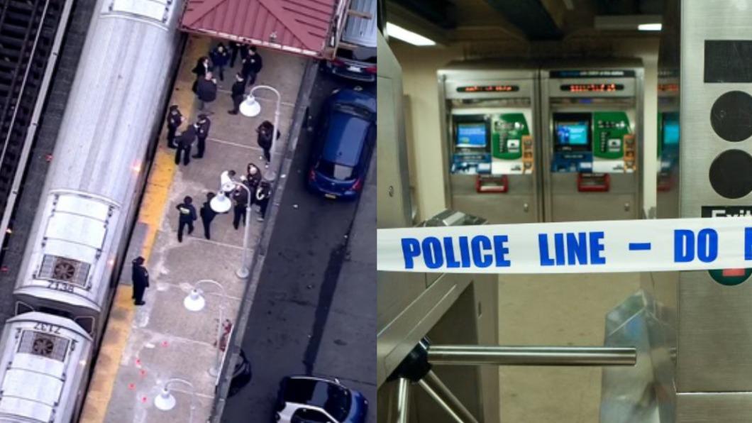 紐約市布朗克斯區（Bronx）伊甸山車站（Mt. Eden station）驚爆槍擊案。（圖／翻攝自《CNN》、X）