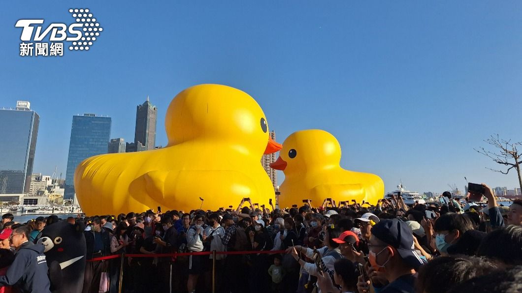 小鴨合體KISS放閃。（圖／民眾授權提供）