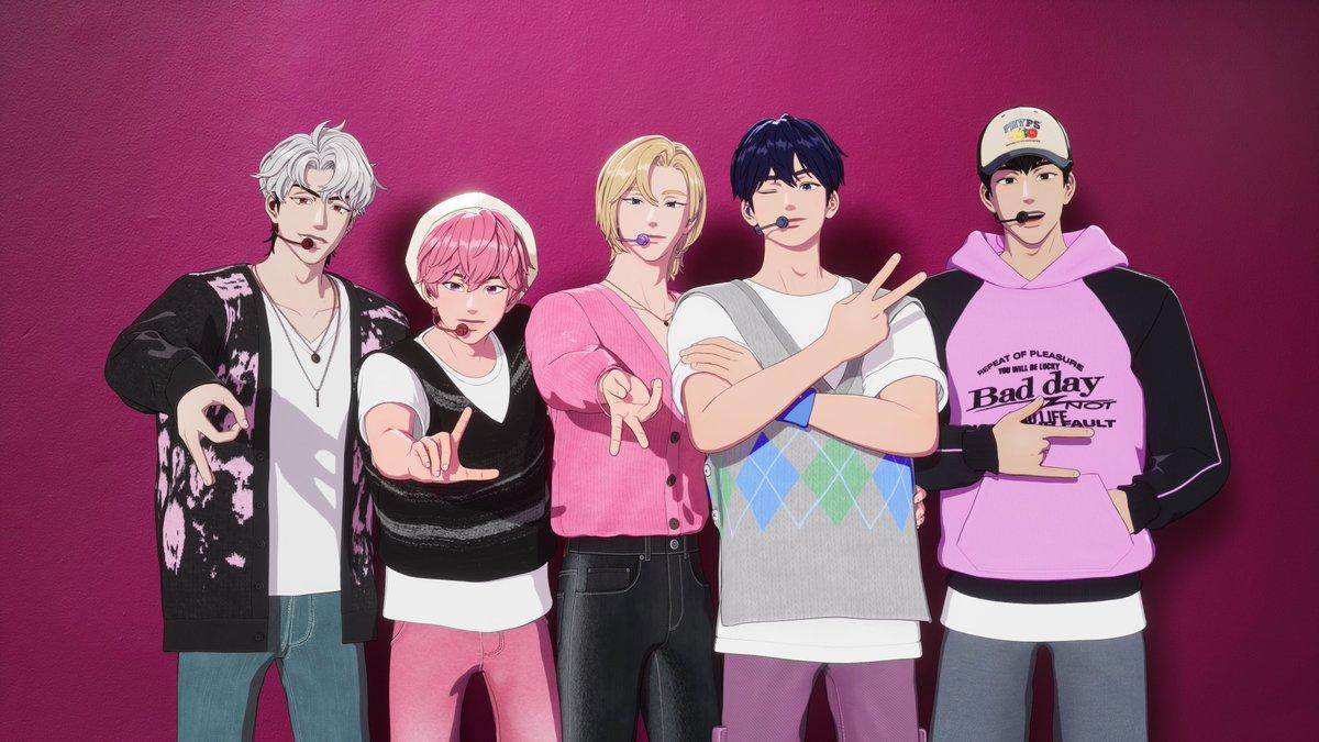 銀虎(左一)被挖黑歷史,也讓韓網感嘆連虛擬偶像都會塌房。(圖/翻攝自PLAVE推特)