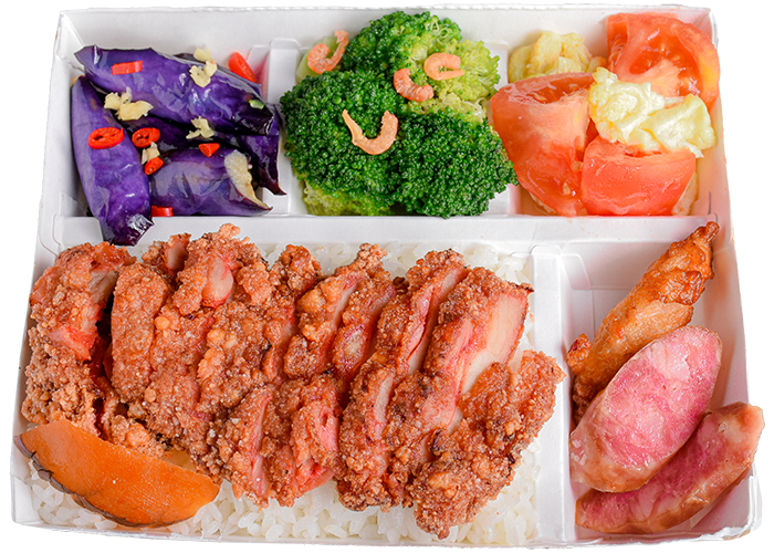 紅糟豆乳腿排便當將漲五元。（圖／翻攝自鬍鬚張官網）