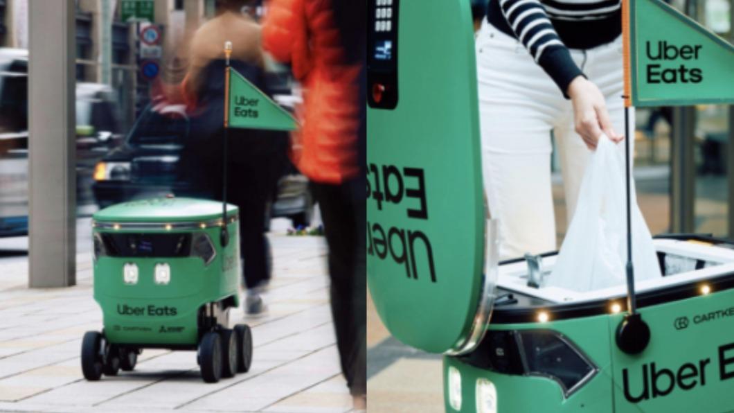 Uber Eats將在東京部分區域採用機器人送餐。（圖／翻攝自Uber Japan官網）