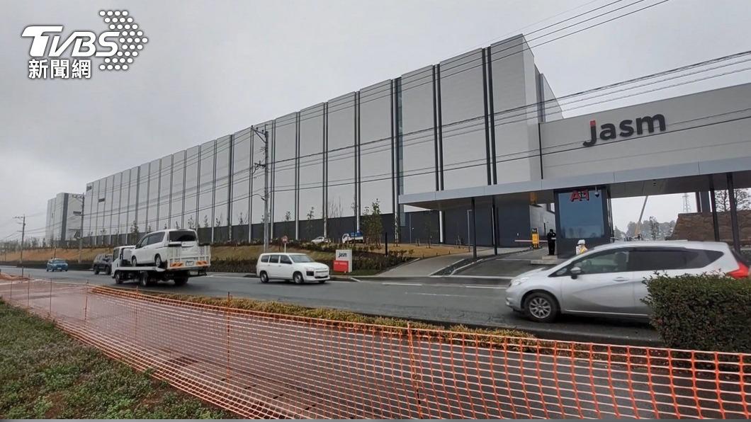 台積電熊本一廠施工進度相當快速，將於明日舉行開幕典禮。（圖／TVBS）