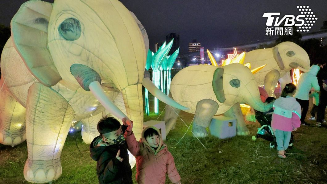 大象鼻子那麼長燈組。（圖／胡瑞麒攝）