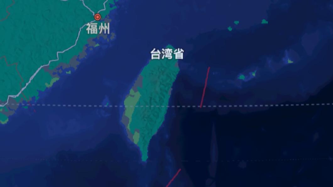Apple蘋果地圖把台灣定位改成「台灣省」。（圖／翻攝自微博）