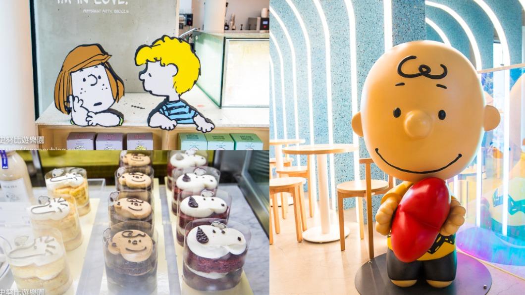 韓國釜山這間史努比咖啡廳，有可愛的Snoopy公仔，也有販售周邊商品。（圖／史努比遊樂園提供）