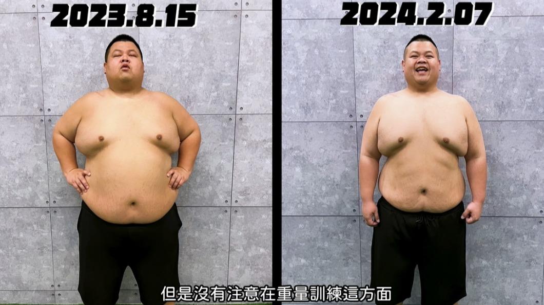 大蛇丸曬出半年來的瘦身成果。（圖／翻攝自大蛇丸臉書）