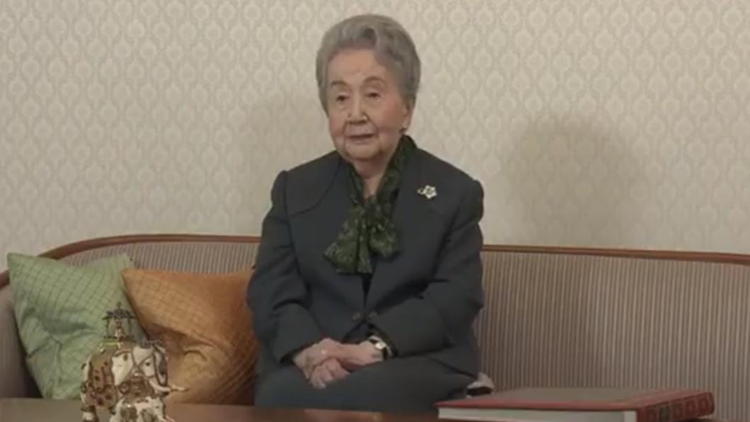 日本最高齡皇室成員三笠宮妃百合子。（圖／翻攝自Ｘ＠okshimad）