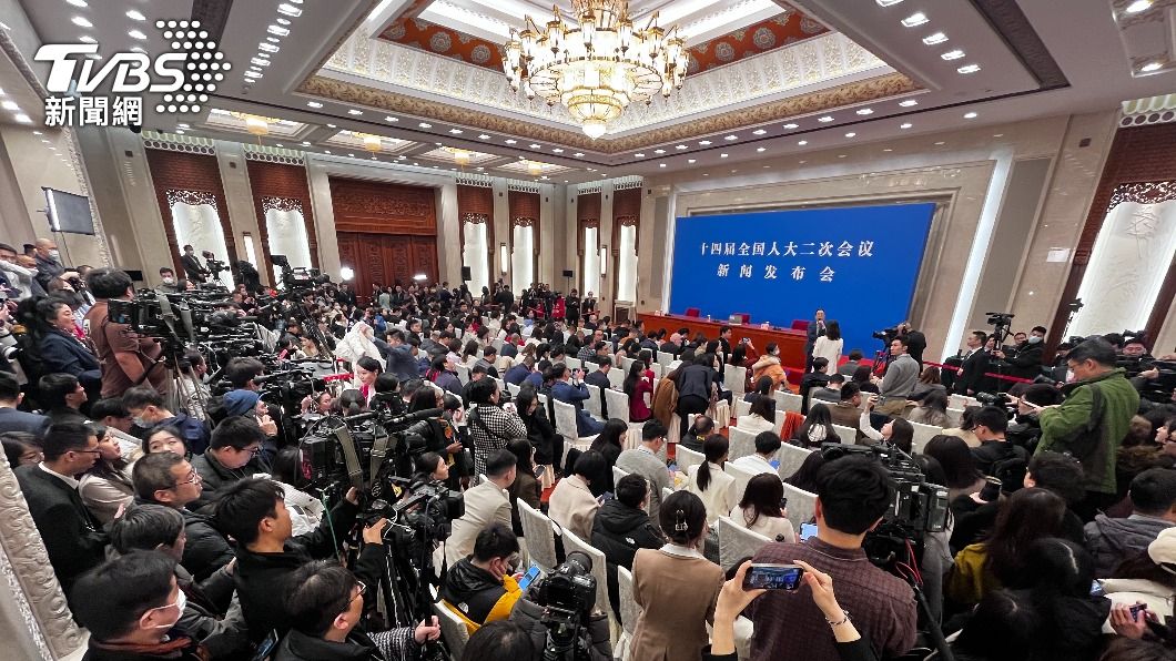 人大發言人婁勤儉表示，今年人大會議閉幕後，國務院總理李強不會開總理記者會，後幾年也不會舉行。（圖／朱光弘攝）