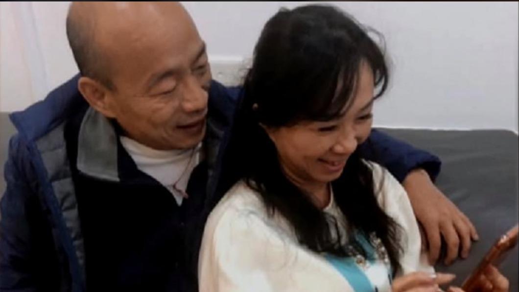 立法院長韓國瑜與妻子李佳芬感情很好。（圖／翻攝韓國瑜臉書）