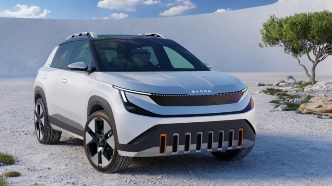 Škoda發表純電休旅Epiq設計概念車。（圖／Škoda提供）