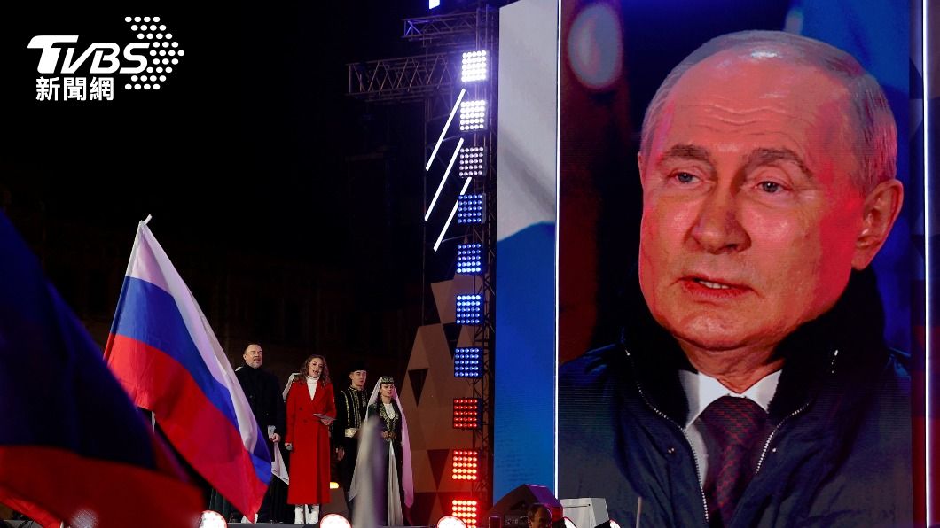 俄羅斯總統普欽再度贏得6年任期。（圖／達志影像路透社）