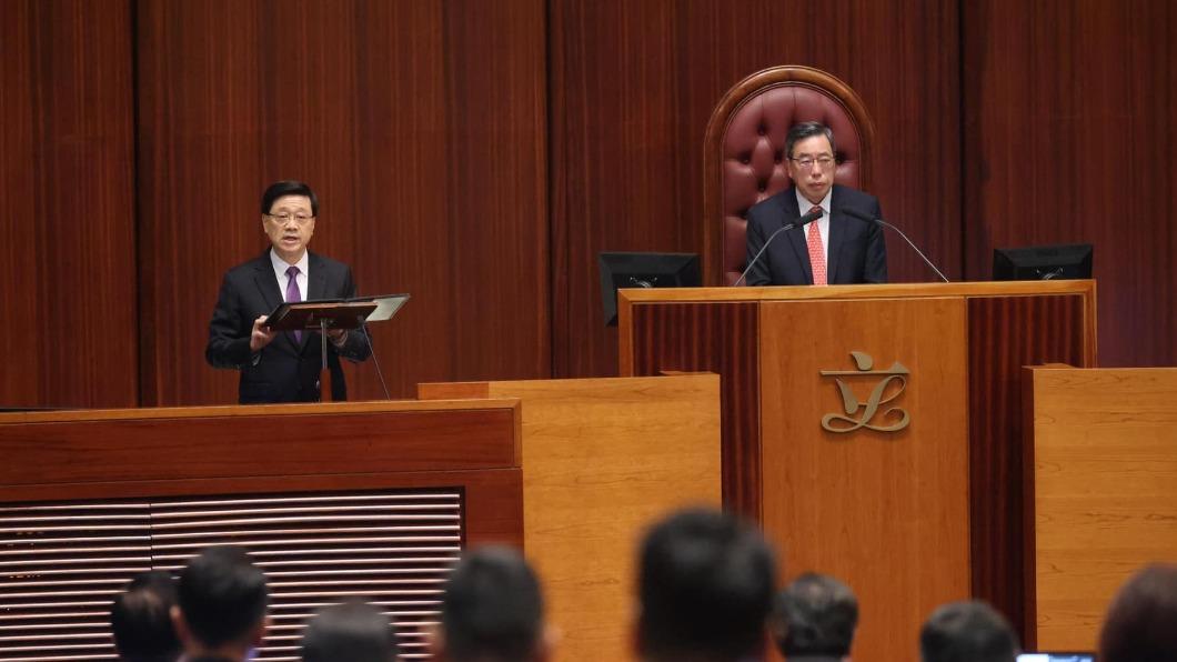 香港政府與立法會昨日強行通過《基本法》第23條立法。（圖／翻攝自李家超 John KC Lee臉書）