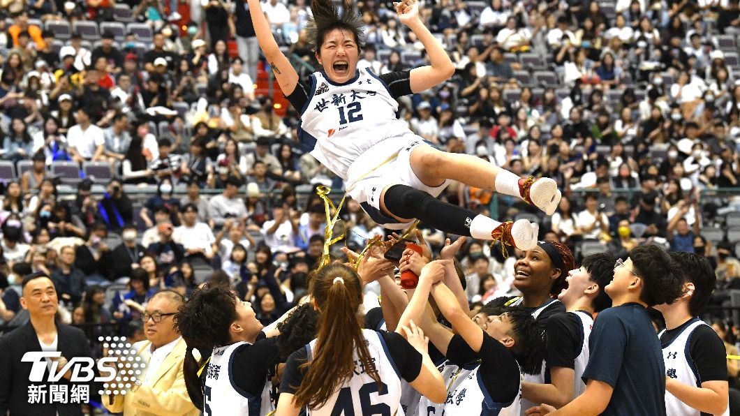 世新大學UBA女子一級五連霸。（圖／胡瑞麒攝）