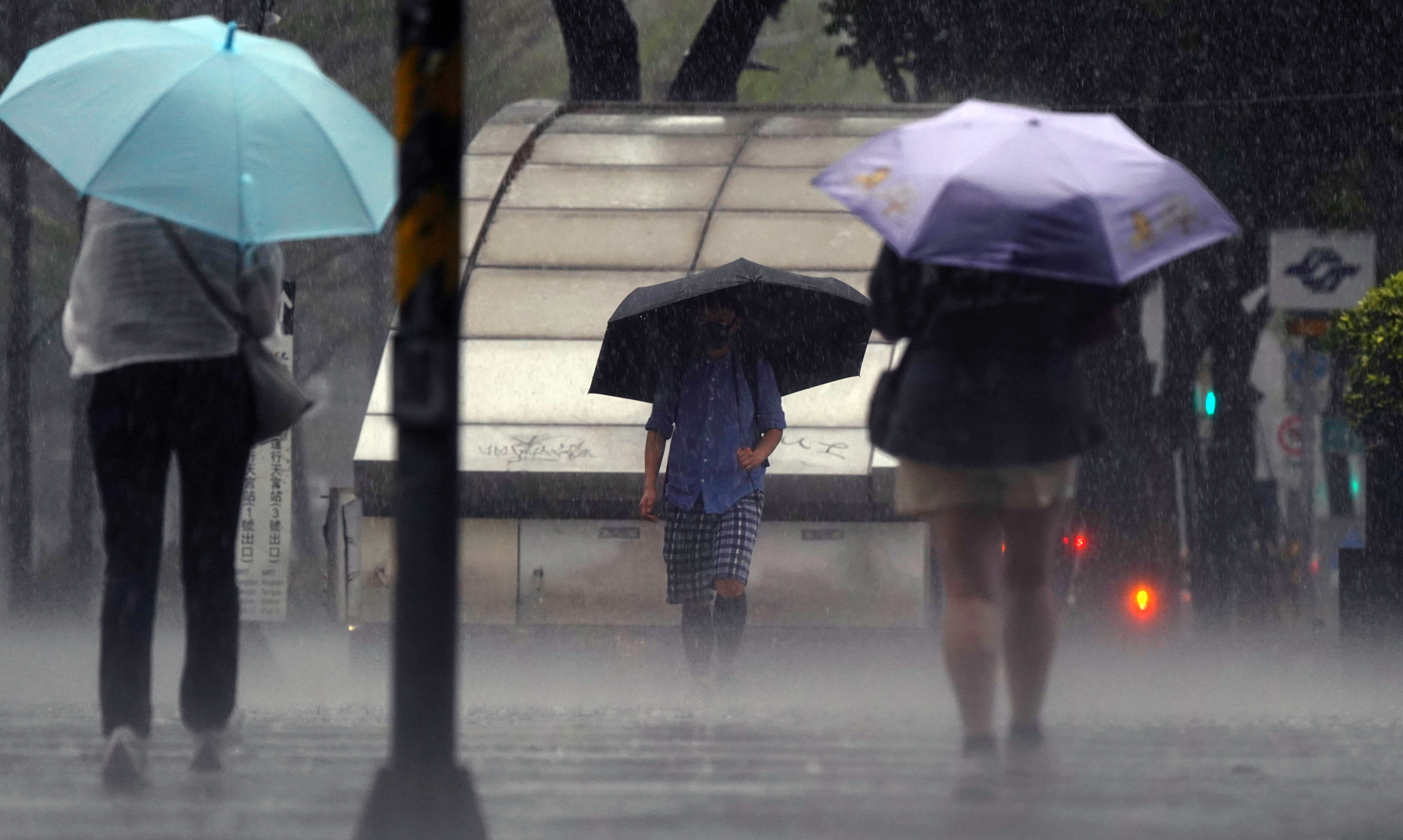 台灣降雨天日減少，短時間強降雨機率提升。（圖／中央社）