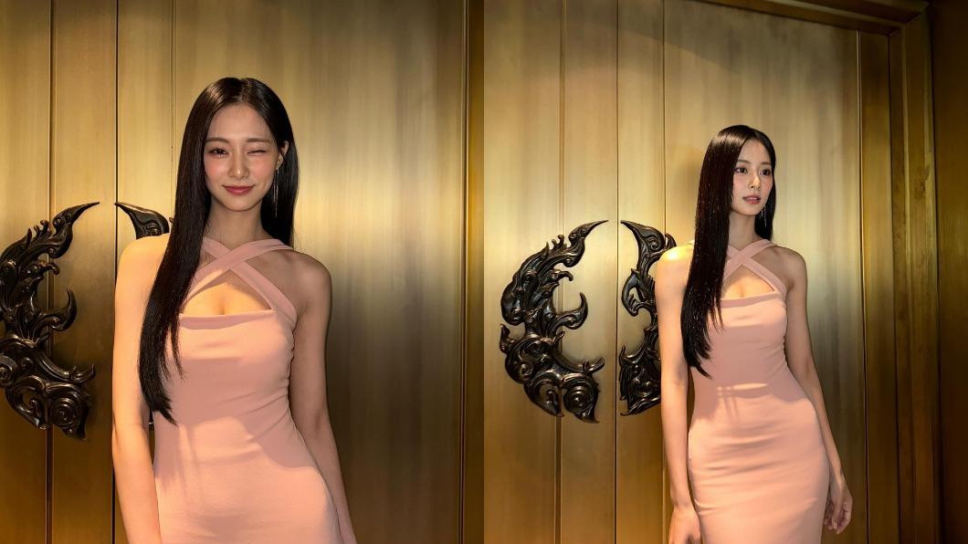 子瑜現身泰國參加品牌活動，身穿一襲粉色緊身洋裝引發熱議。（圖／翻攝自周子瑜 IG）