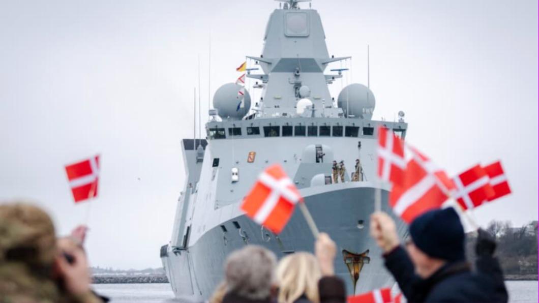 丹麥海軍4日演習時出現飛彈發射器故障、緊急中斷附近重要海峽的交通。（示意圖／翻攝自X@Political_Up）