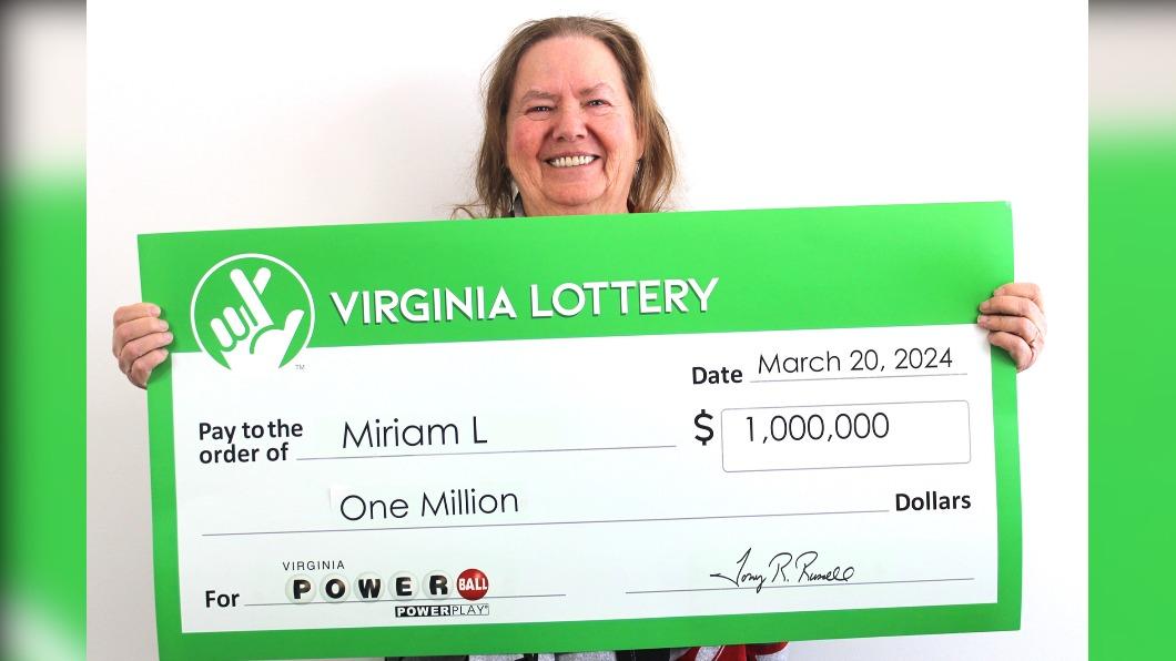 美國婦女買錯彩券，卻意外贏得百萬美元大獎。（圖／翻攝自Virginia lottery粉專）