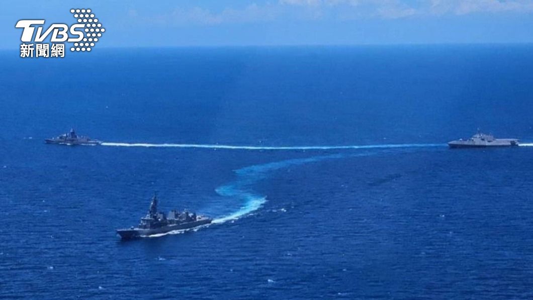 南海緊張情勢升級，美國、日本、澳洲等菲律賓盟友出動海軍船艦和軍機，首度與菲律賓在南海舉行聯合演習。（圖／達志影像歐新社）