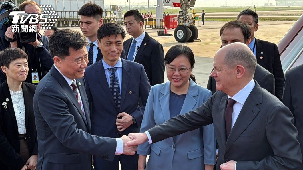 德國總理蕭茲率多名企業家訪問中國。（圖／達志影像路透社）