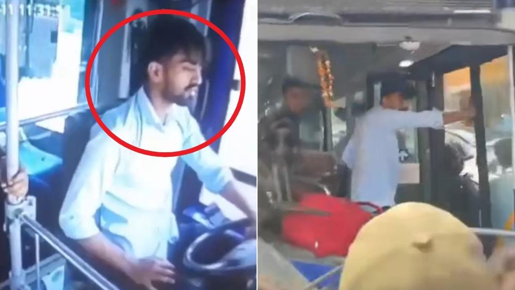 [新聞] 有片／司機狂打瞌睡釀禍　印度公車撞柱