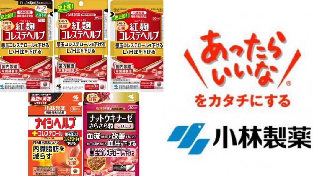 日本小林製藥的紅麴保健食品出問題，厚生勞動省19日又再驗出2種異物。（圖／翻攝自@KOBAYASHI_PR X）