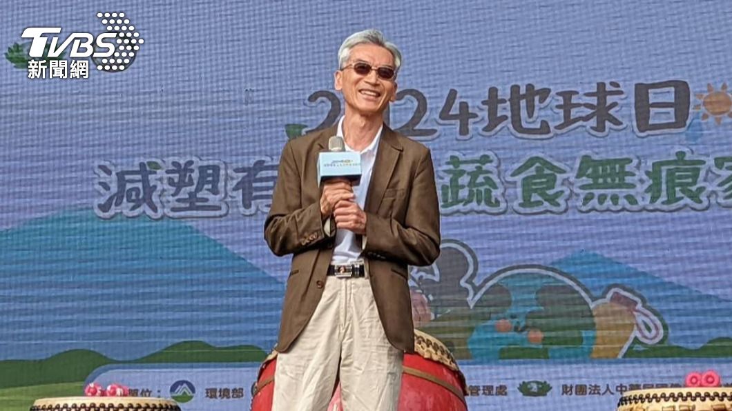 環境部長薛富盛出席「減塑有我x蔬食無痕家庭日」活動。（圖／中央社）
