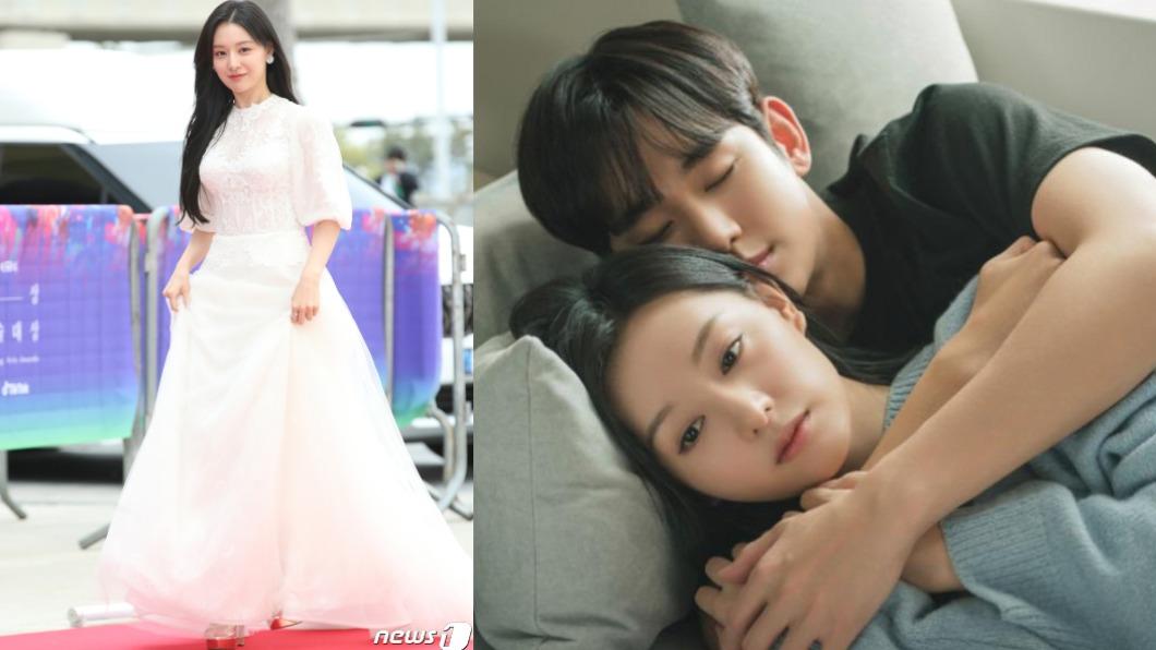 金秀賢、金智媛主演的《淚之女王》，創下超高收視紀錄。（左圖／news1、右圖／翻攝自tvN）