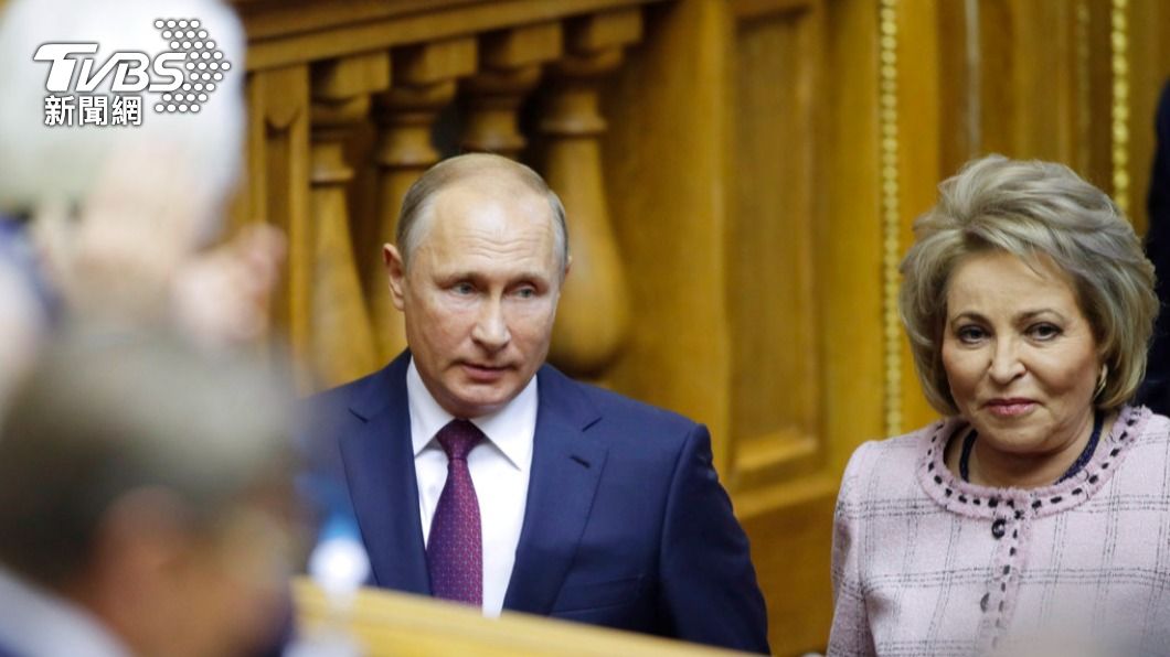 俄羅斯總統普欽（圖左）的盟友、俄羅斯聯邦院議長馬維彥科（圖右）向西方國家嗆聲。（圖／達志影像美聯社）