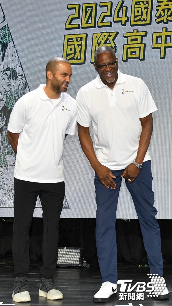 威金斯和帕克同台分享NBA心路歷程。（圖／胡瑞麒攝）