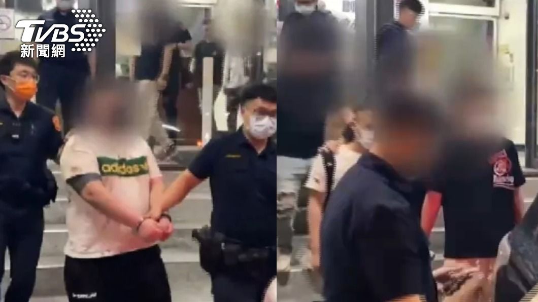 台中市北區昨（27）日晚間發生一起暴力鬥毆事件。（圖／TVBS）