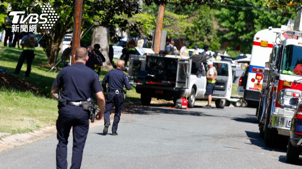 美國北卡羅萊納州（North Carolina）夏洛特（Charlotte）一處民宅29日發生警匪槍戰。（圖／達志影像美聯社）