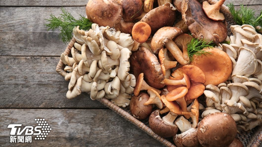 菇類屬於蔬菜類，富含多醣體、高纖，還有豐富胺基酸成分。（示意圖／shutterstock達志影像）