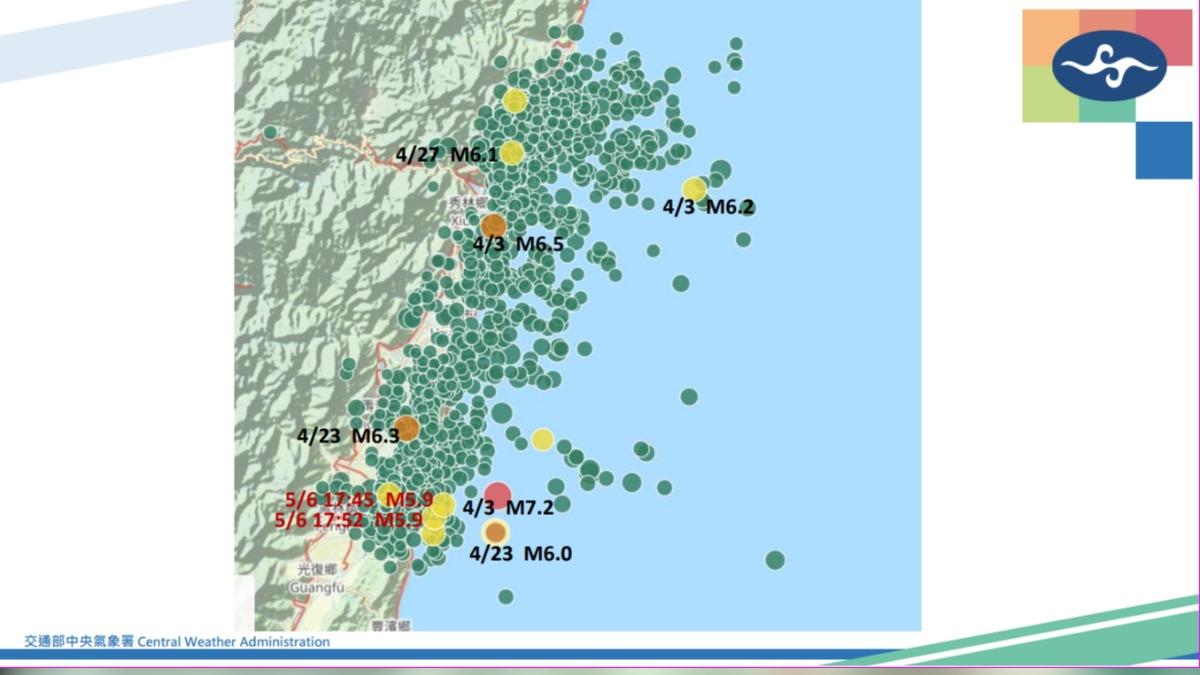 今兩起規模5.9地震屬0403餘震　應力南北調整