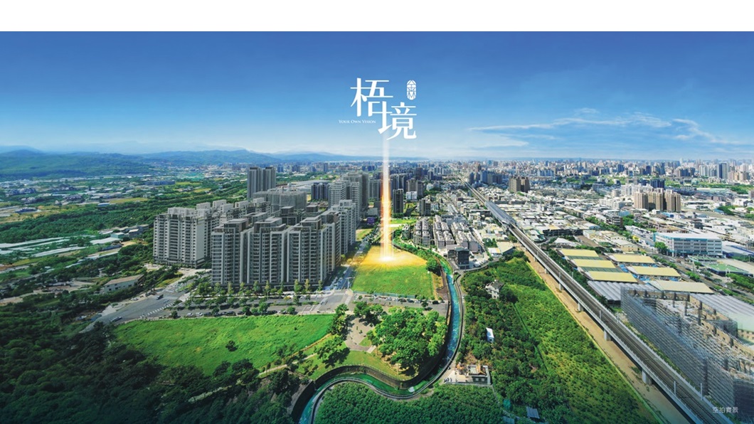 ▲「金林梧境」22層地標建築，將俯瞰機捷特區綠意公園(圖片來源：金林建設)