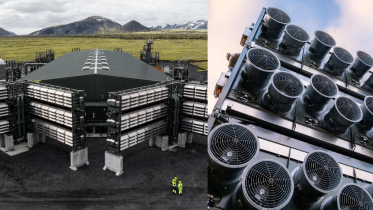 全球最大「直接空氣捕捉工廠」（Direct Air Capture Plant，DAC）「猛瑪」（Mammoth）。（圖／翻攝自Climeworks）