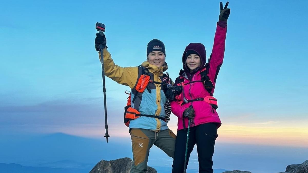 季芹克服高山症與王仁甫順利攻頂。（圖／芹仁PlayWhat提供）