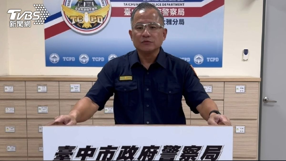 大雅警分局長劉雲鵬表示，已將張姓小隊長記過調地處分。（圖／TVBS）